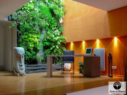jardins vertical intérieur showroom montreuil