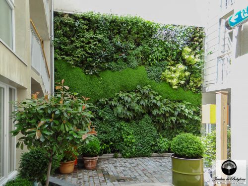 mur végétal hôtel jules et jim