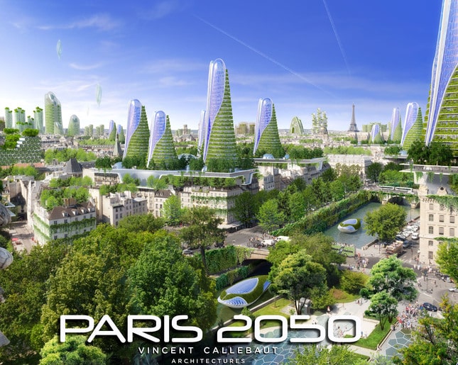 architecture végétale Paris Smart City 2050 Vincent Callebaut.