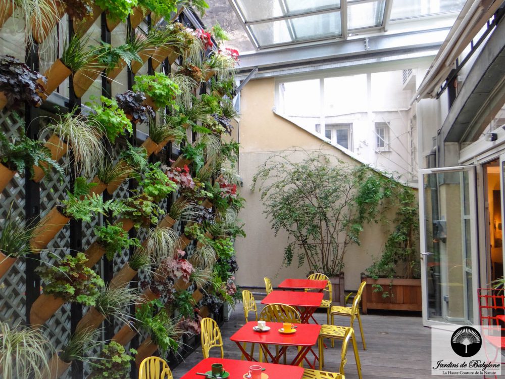 détail sur le green design d'un boulier végétal