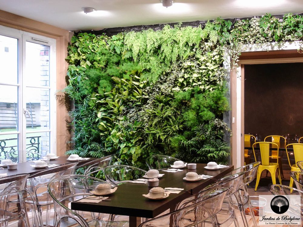 mur végétalisé paris, idéal hotel