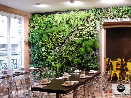 mur végétalisé paris, idéal hotel