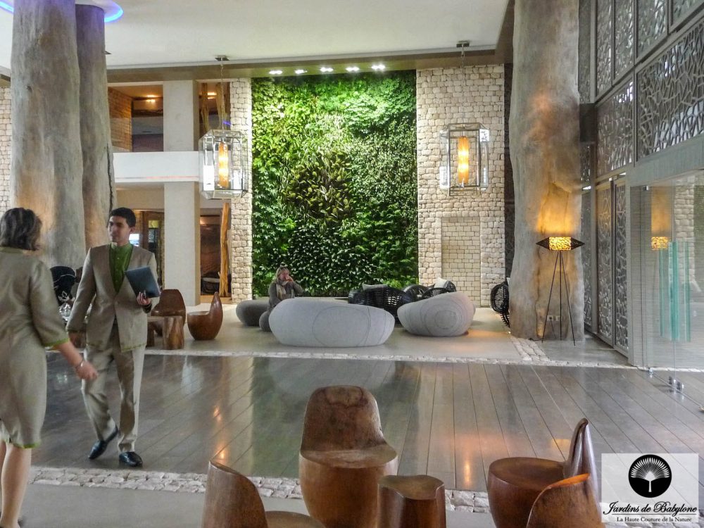 mur vert végétalisé aux hotel sofitel essaouira