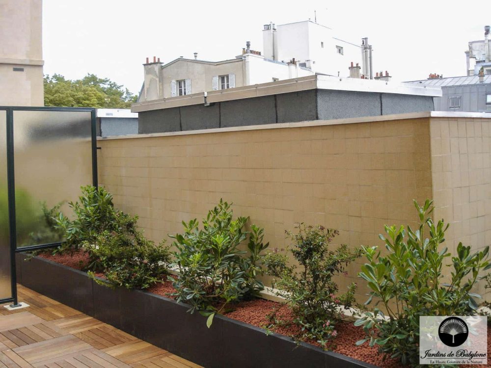 jardinière avant aménagement paysager