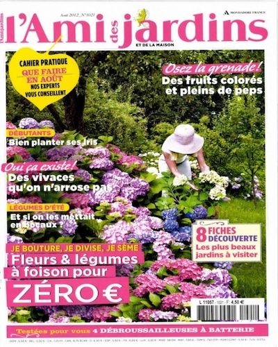 L'Ami des Jardins Août 2012 couverture