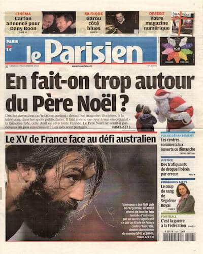 le parisien journal novembre 2010