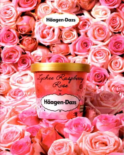 haägen dazs lychee raspberry rose