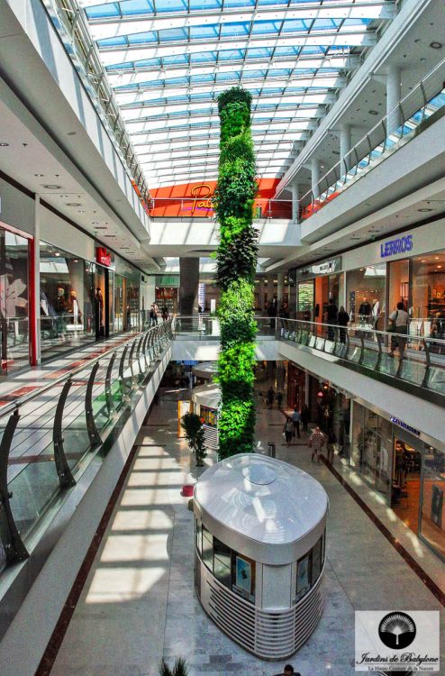 colonne végétale du centre commercial Novy Smitchov
