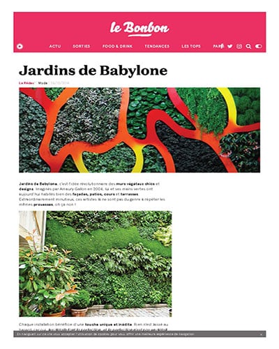 jardins de babylone le bonbon