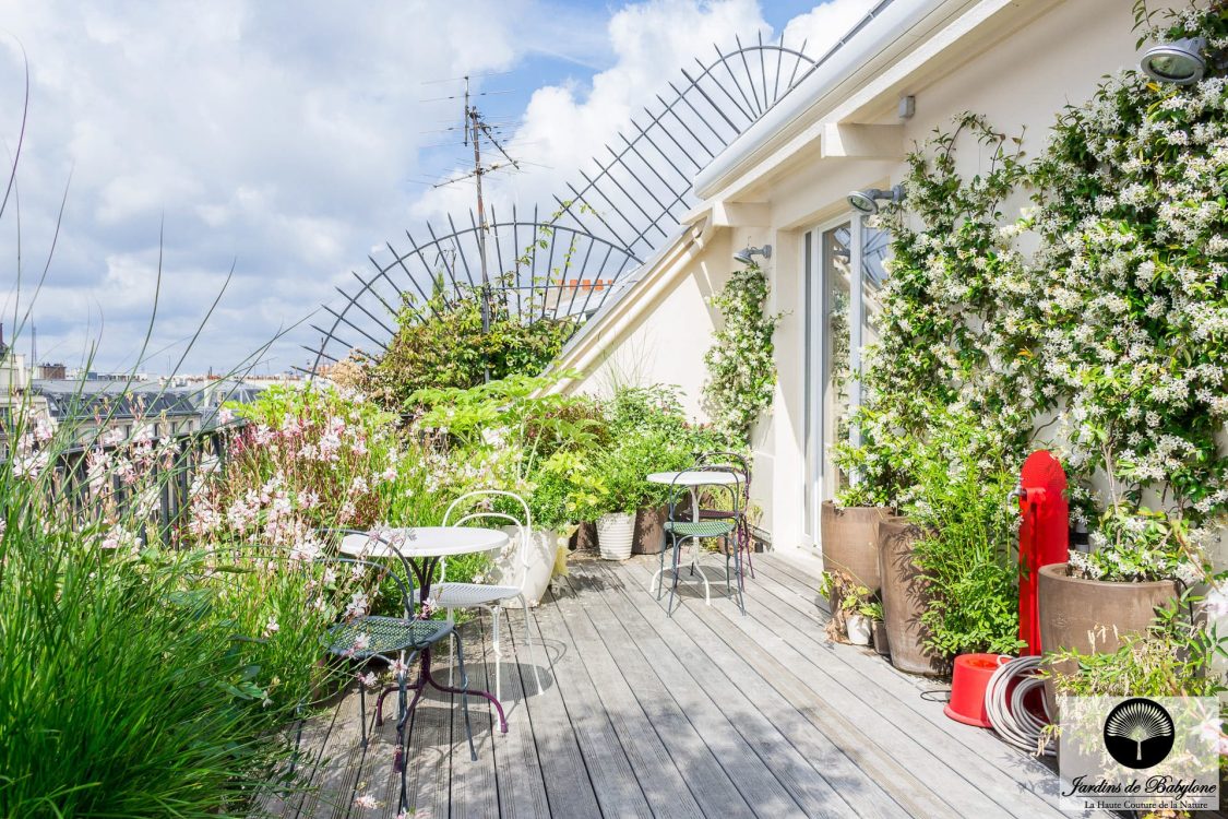 terrasse sur le toit vue